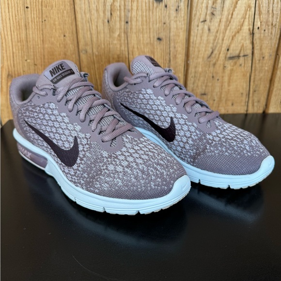 Nike Shoes - Nike Air Max Sequent 2 Taupe Grey Port Wine Plum Fog Women’s Size 7